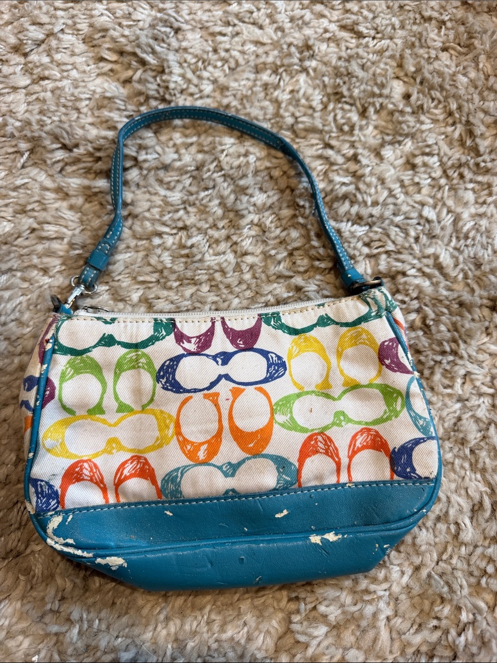 Coach Multicolor Print Handbag